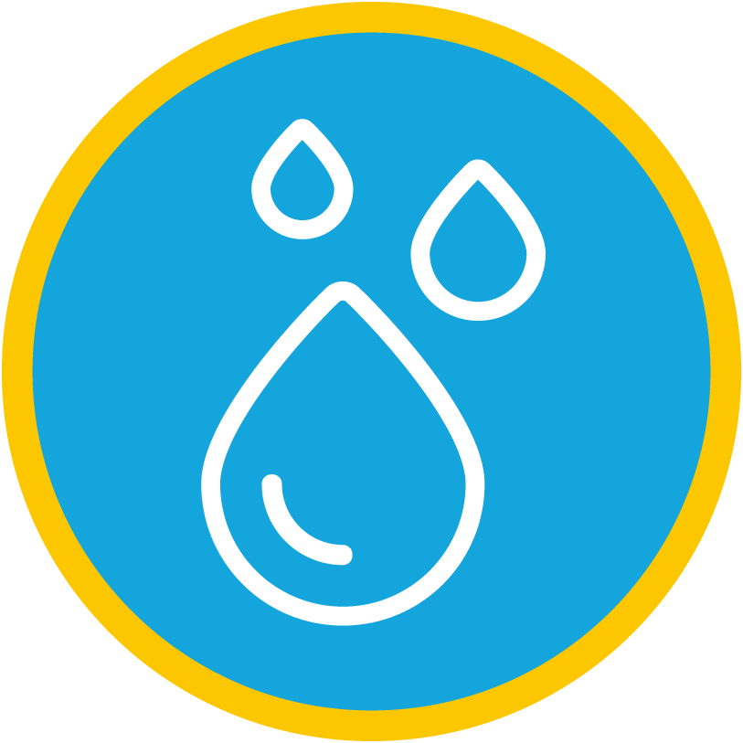 Icons of water drops